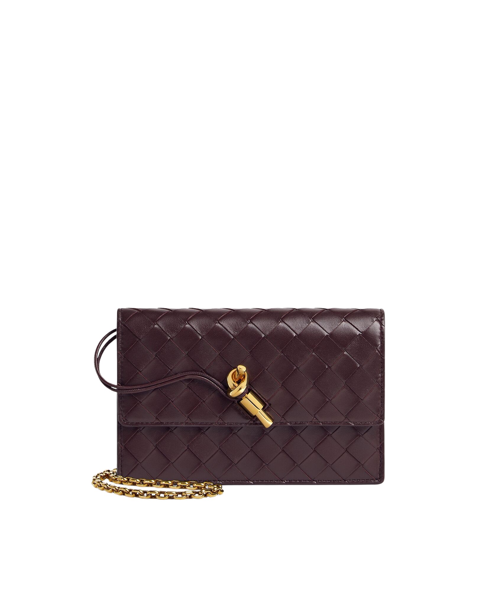 Red-Womens-Andiamo-Pouch-on-Chain-in-Dark-barolo-coveti71295_nobg Khaite Women's Andiamo Pouch on Chain in Dark barolo - Red Shoulder & Crossbody Bags - The Lotus Tote Bag - Shop at Luxury Shoes