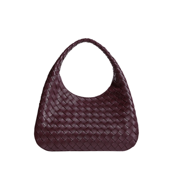 Khaite Women's Campana in Deep mahogany - Red Shoulder & Crossbody Bags - The Lotus Tote Bag - Shop at Luxury Shoes 