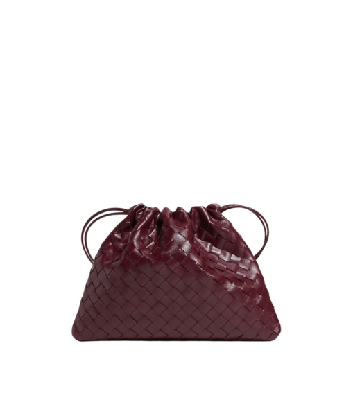 Khaite Women's Dustbag in Barolo - Red Shoulder & Crossbody Bags - The Lotus Tote Bag - Shop at Luxury Shoes 