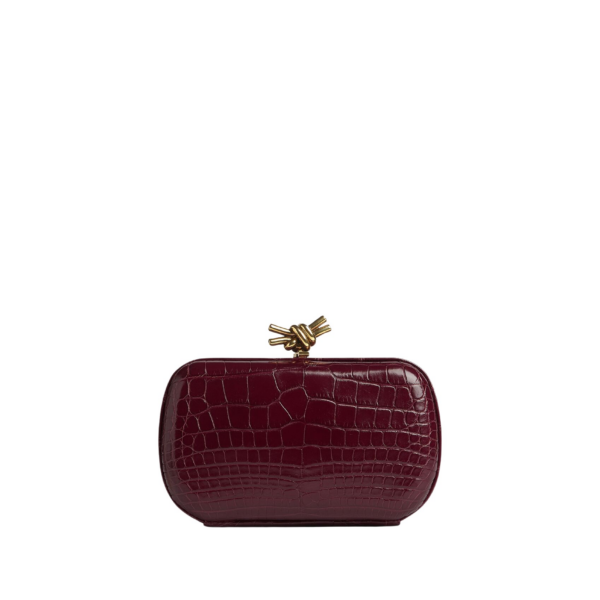 Khaite Women's Knot in Barolo - Red Clutch Bags - The Lotus Tote Bag - Shop at Luxury Shoes 