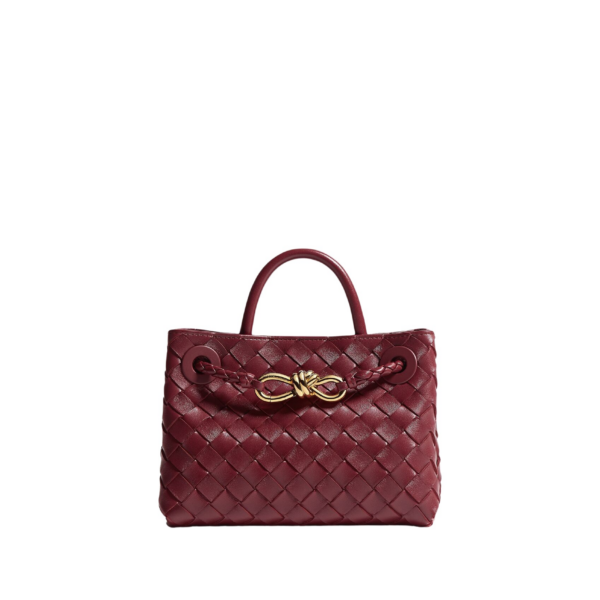 Khaite Women's Mini Andiamo in Lava red - Red Mini Bags - The Lotus Tote Bag - Shop at Luxury Shoes 