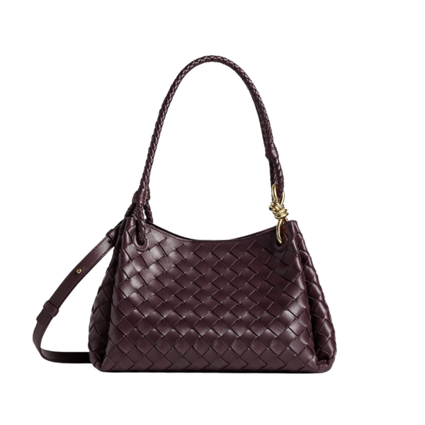 Khaite Women's Parachute in Dark barolo - Red Shoulder & Crossbody Bags - The Lotus Tote Bag - Shop at Luxury Shoes 