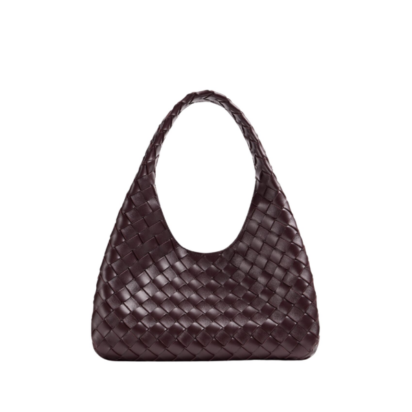 Khaite Women's Small Campana in Dark barolo - Red Shoulder & Crossbody Bags - The Lotus Tote Bag - Shop at Luxury Shoes 