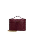 Red-Womens-Small-Soft-Vanity-in-Barolo-coveti72820_nobg Khaite Women's Small Soft Vanity in Barolo - Red Clutch Bags - The Lotus Tote Bag - Shop at Luxury Shoes