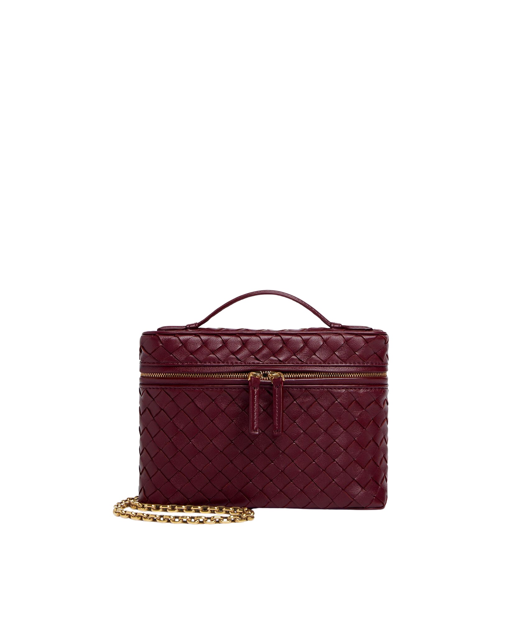 Red-Womens-Small-Soft-Vanity-in-Barolo-coveti72820_nobg Khaite Women's Small Soft Vanity in Barolo - Red Clutch Bags - The Lotus Tote Bag - Shop at Luxury Shoes