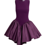 Safiyaa Camille Mini Dress In Currant -  - Demi-Couture Evening Wear at Luxury Shoes 