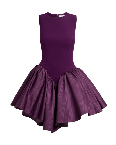 Safiyaa Camille Mini Dress In Currant -  - Demi-Couture Evening Wear at Luxury Shoes 