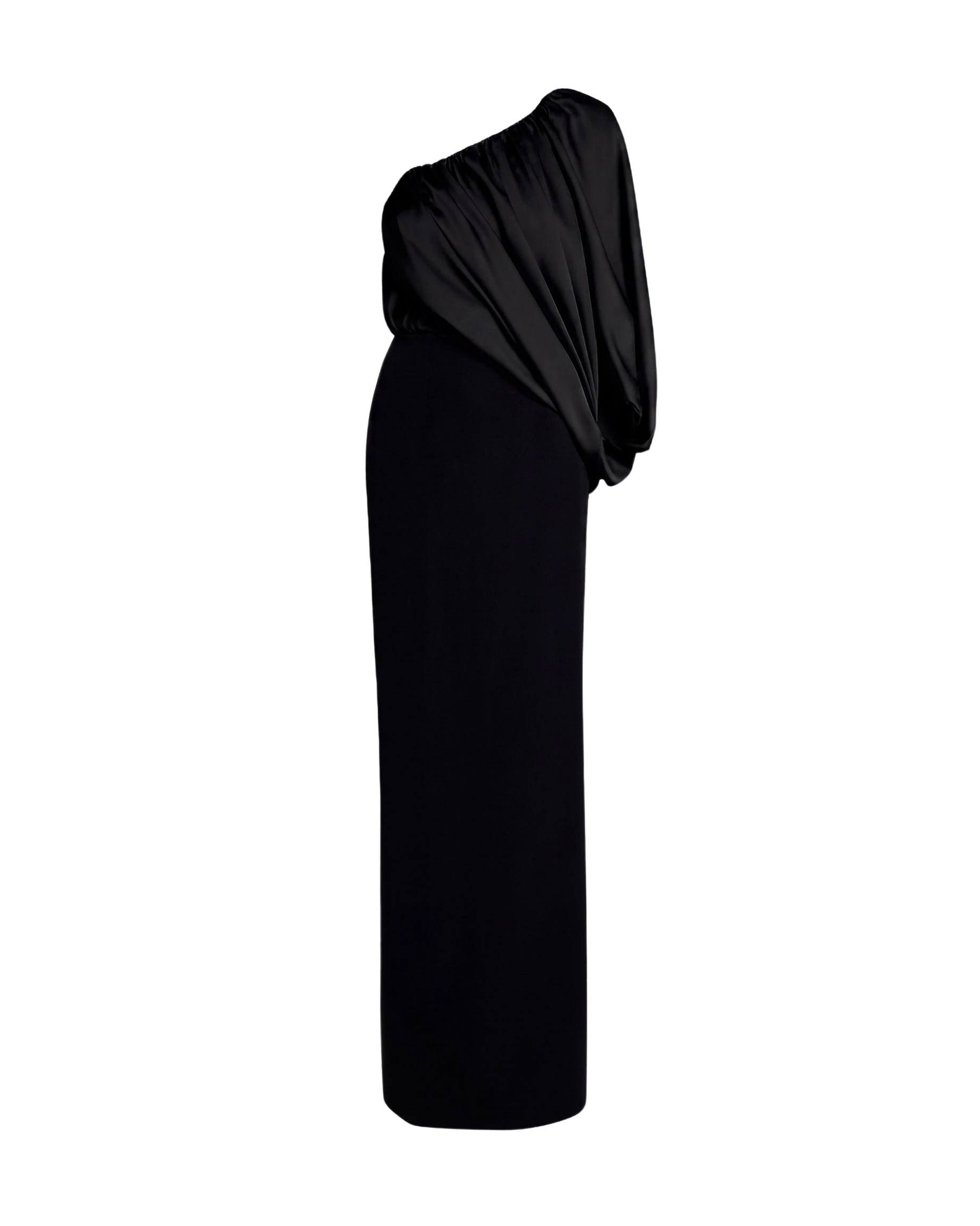Safiyaa-Ines-Dress-Long-In-Black-Coveti90642_nobg Safiyaa Ines Dress Long In Black - - Demi-Couture Evening Wear at Luxury Shoes
