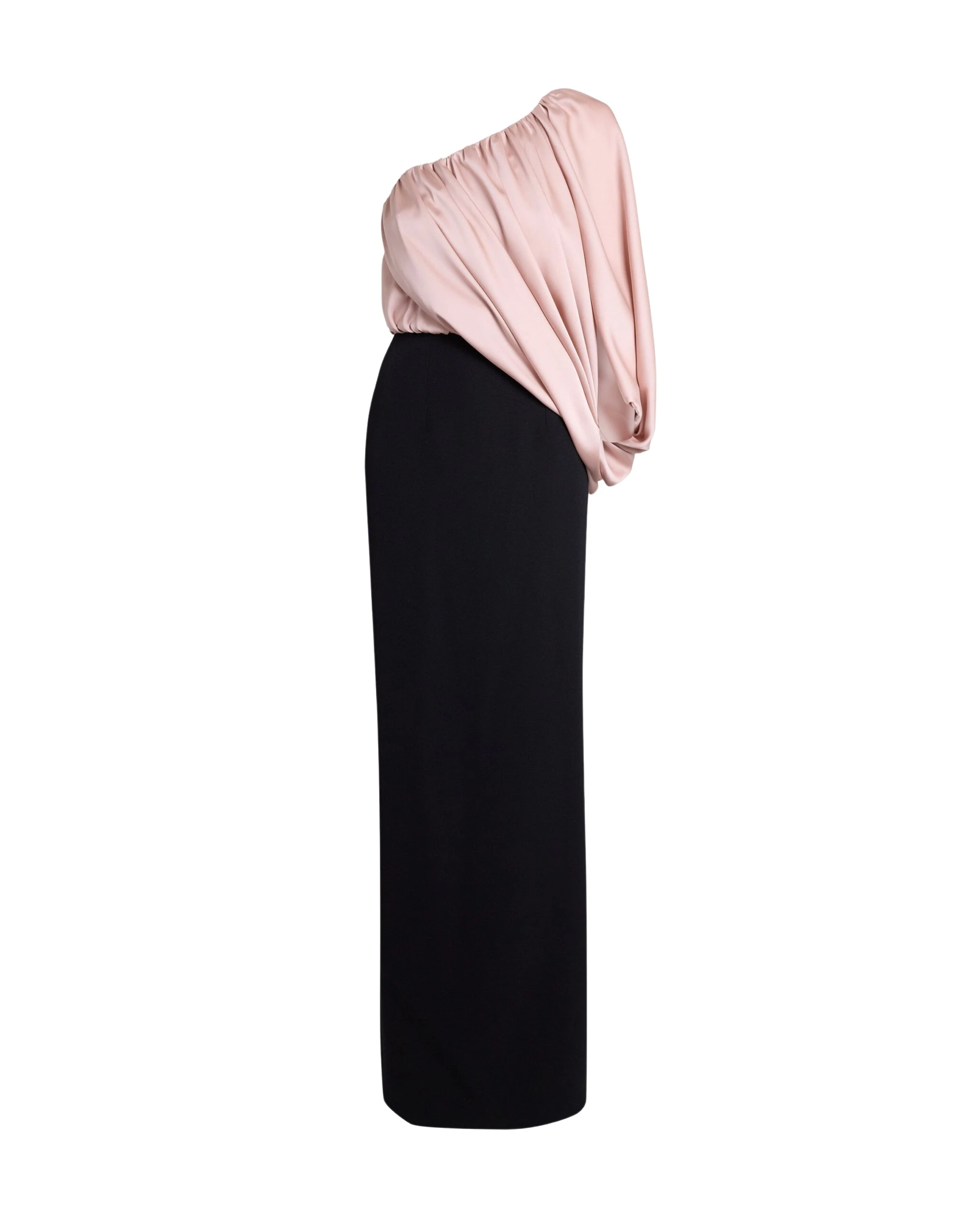 Safiyaa-Ines-Long-Dress-In-Ballet-Pink-On-Black-Coveti-scaled12313_nobg Safiyaa Ines Long Dress In Ballet Pink On Black - - Demi-Couture Evening Wear at Luxury Shoes