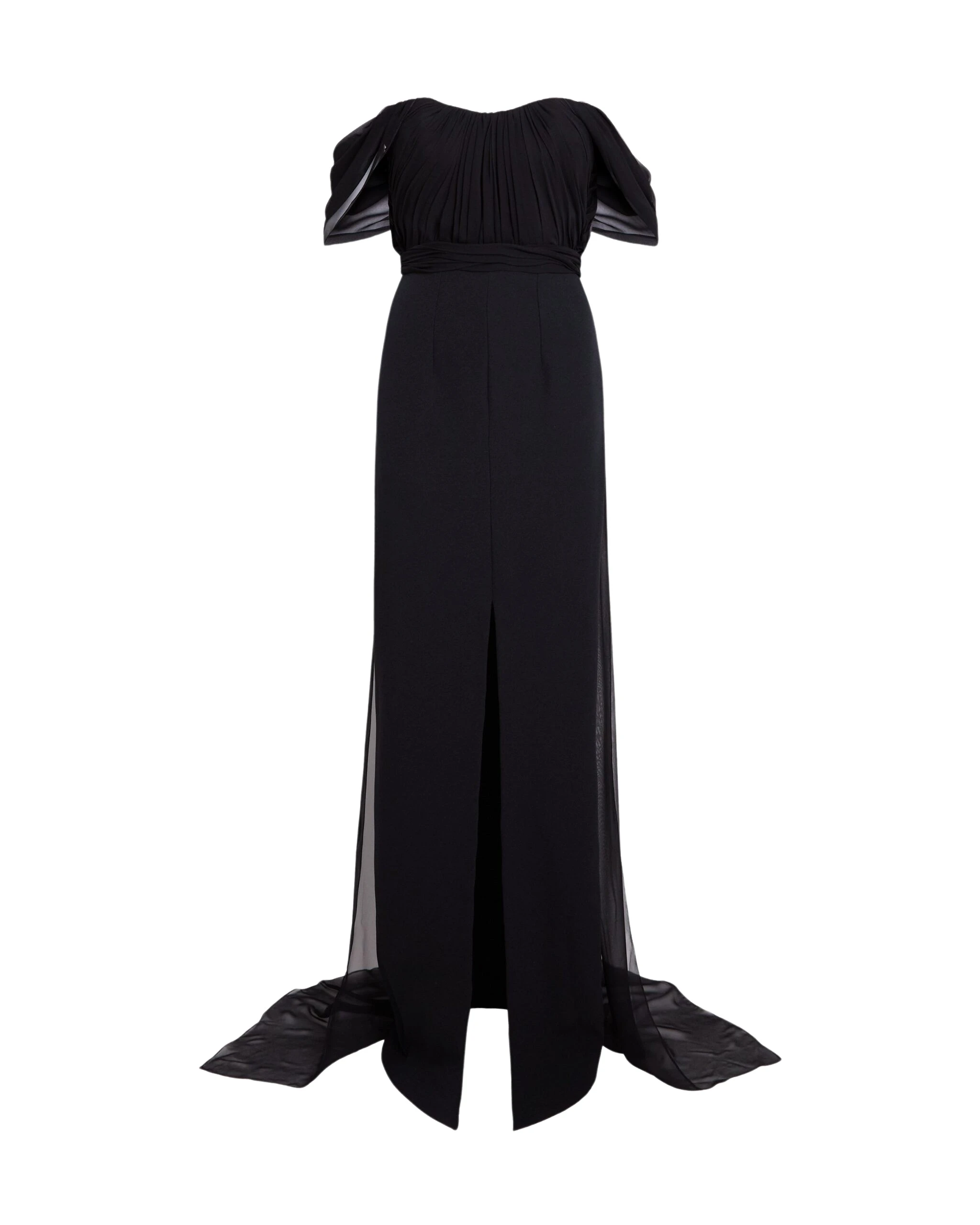 Safiyaa-Iselle-Dress-Long-In-Black-Coveti-scaled48462_nobg Safiyaa Iselle Dress Long In Black - - Demi-Couture Evening Wear at Luxury Shoes
