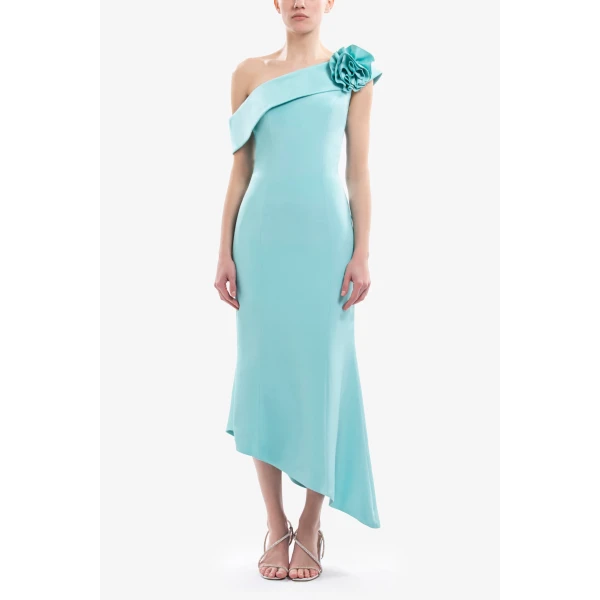 Asymmetrical Midi Dress - Image 5