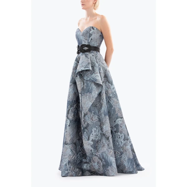 Brocade Long Dress - Image 6