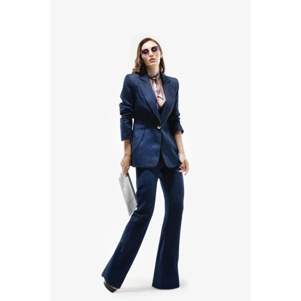 Denim Tailored Jacket - Image 5