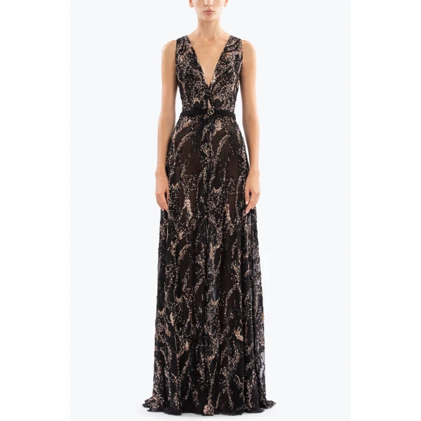 Embroidered Long Dress - Image 5