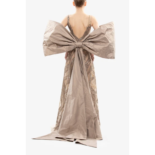 Embroidered Long Dress - Image 6