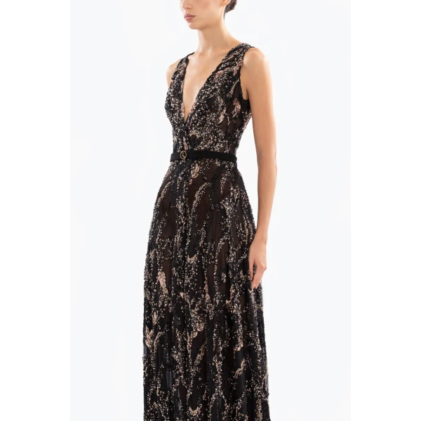 Embroidered Long Dress - Image 6