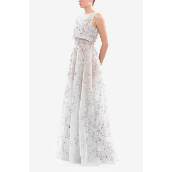 Embroidered Long Dress - Image 6
