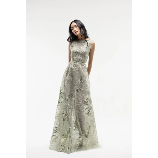 Embroidered Tulle Dress - Image 5