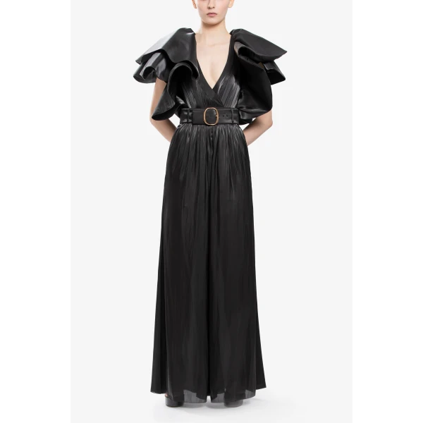 Flowy Wide-Cut Pants - Image 5