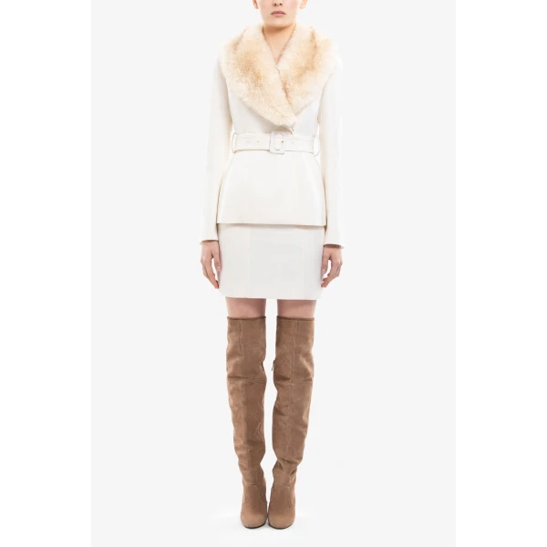 Fur-Lapel Tailored Jacket - Image 5