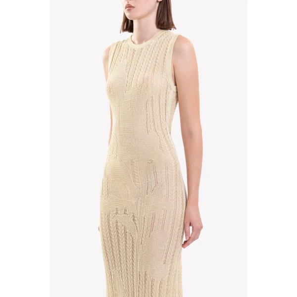 Knit Floral Dress - Image 6