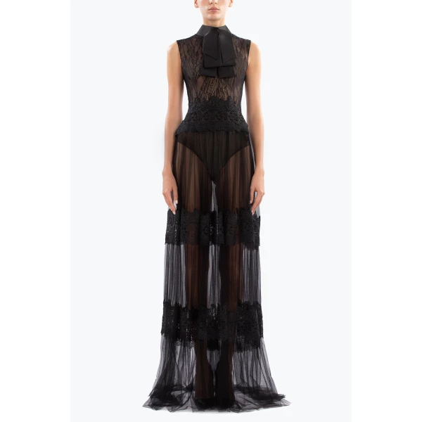 Lace Long Dress - Image 5
