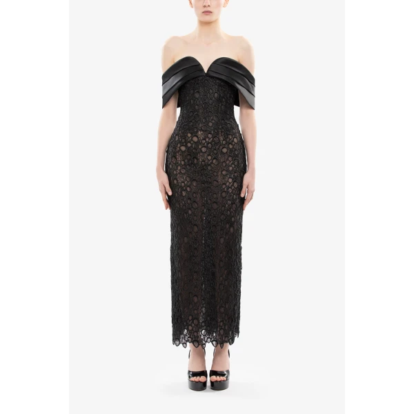Midi Guipure Dress - Image 5