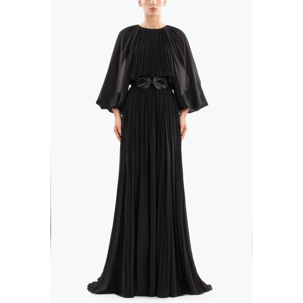 Pleated Long Dress - Image 5