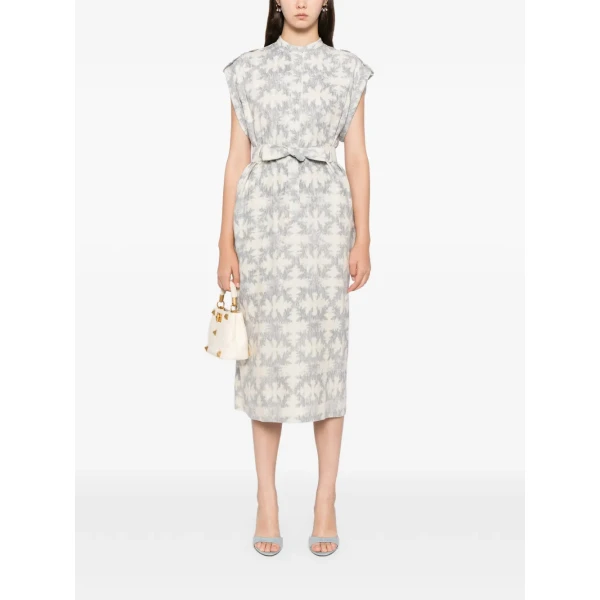 Printed Midi Dress - Image 5