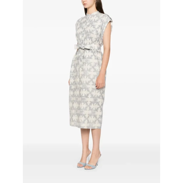 Printed Midi Dress - Image 6