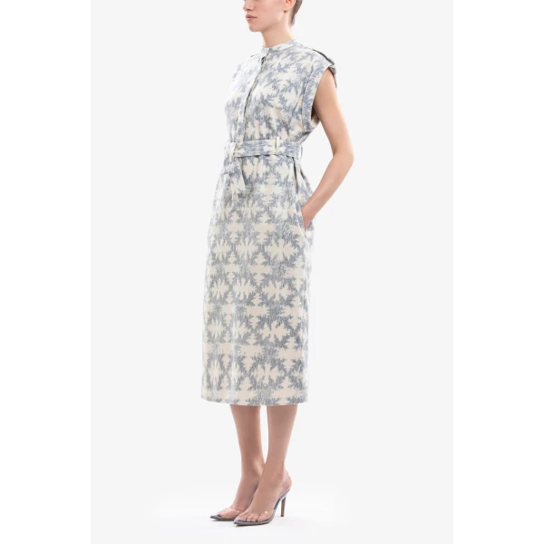 Printed Midi Dress - Image 6