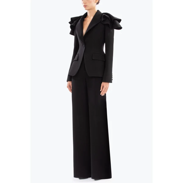 Ruffled Tailored Jacket - Image 6
