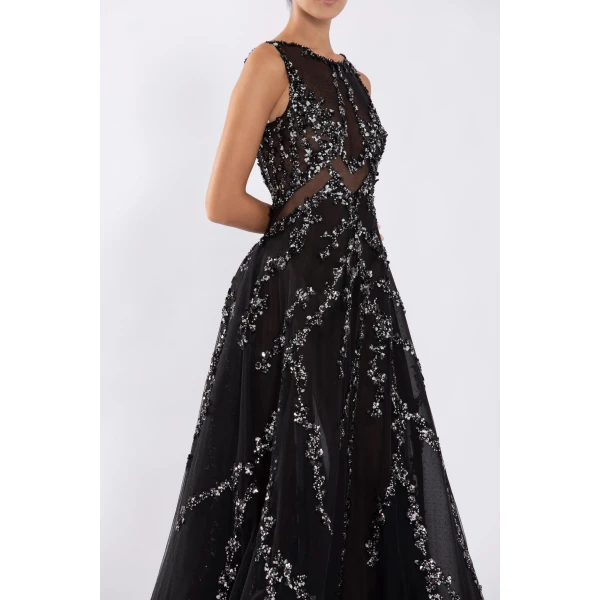 Tulle Dress With Beading - Image 6