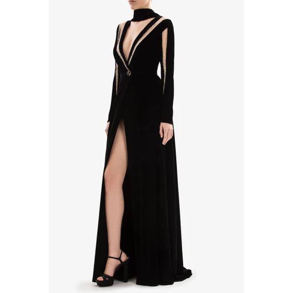 Velvet Long Dress - Image 6
