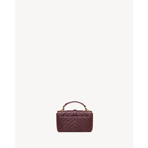 Saint Laurent COLLEGE mini in shiny leather designed in Paris