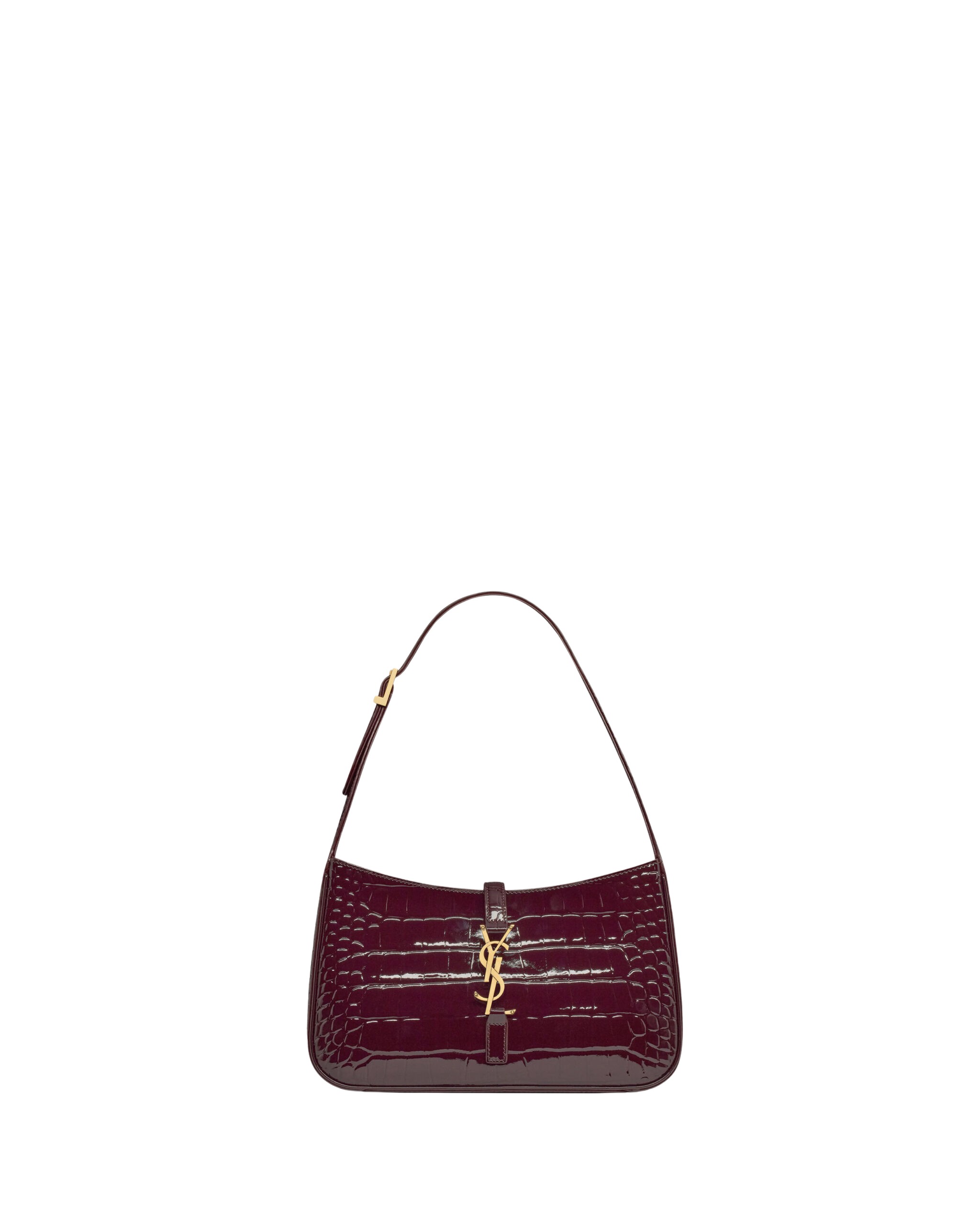 Saint-Laurent-LE-5-A-7-in-crocodile-embossed-patent-leather-coveti-5-scaled22658_nobg Saint Laurent LE 5 À 7 in crocodile-embossed patent leather designed in Paris