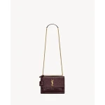 Saint Laurent SUNSET MEDIUM IN CROCODILE-EMBOSSED LEATHER designed in Paris Saint Laurent SUNSET MEDIUM IN CROCODILE-EMBOSSED LEATHER designed in Paris