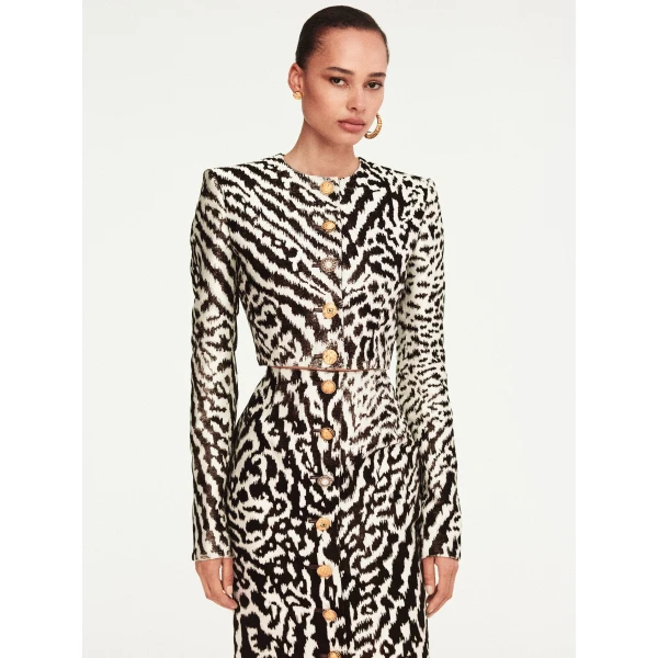 Schiaparelli Animal Print Pencil Skirt Skirts in Schiaparelli Authentic Luxury Fashion at Luxury Shoes 