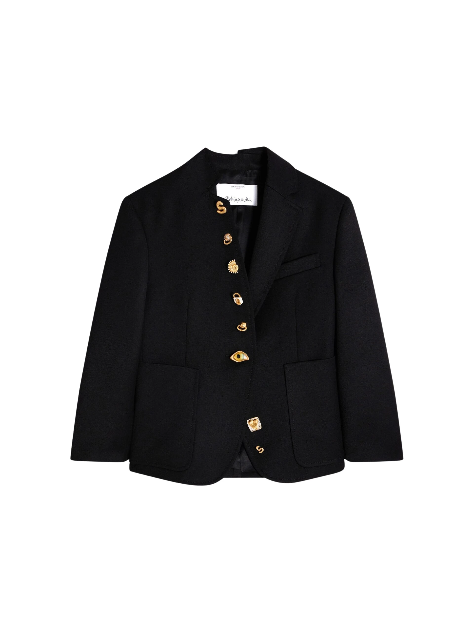 Schiaparelli-Little-Asymmetrical-Jacket-scaled37154_nobg Schiaparelli Little Asymmetrical Jacket Jackets in Schiaparelli Authentic Luxury Fashion at Luxury Shoes