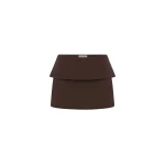 Shona-Joy-Asher-Mini-Skirt-Ristretto-coveti29767_nobg Shona Joy Asher Mini Skirt - Ristretto - Skirts - Australian Luxury Eventwear at Luxury Shoes