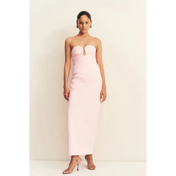 Shona Joy Campbell Strapless U Wire Maxi Dress - Ballerina - Dresses - Australian Luxury Eventwear at Luxury Shoes 