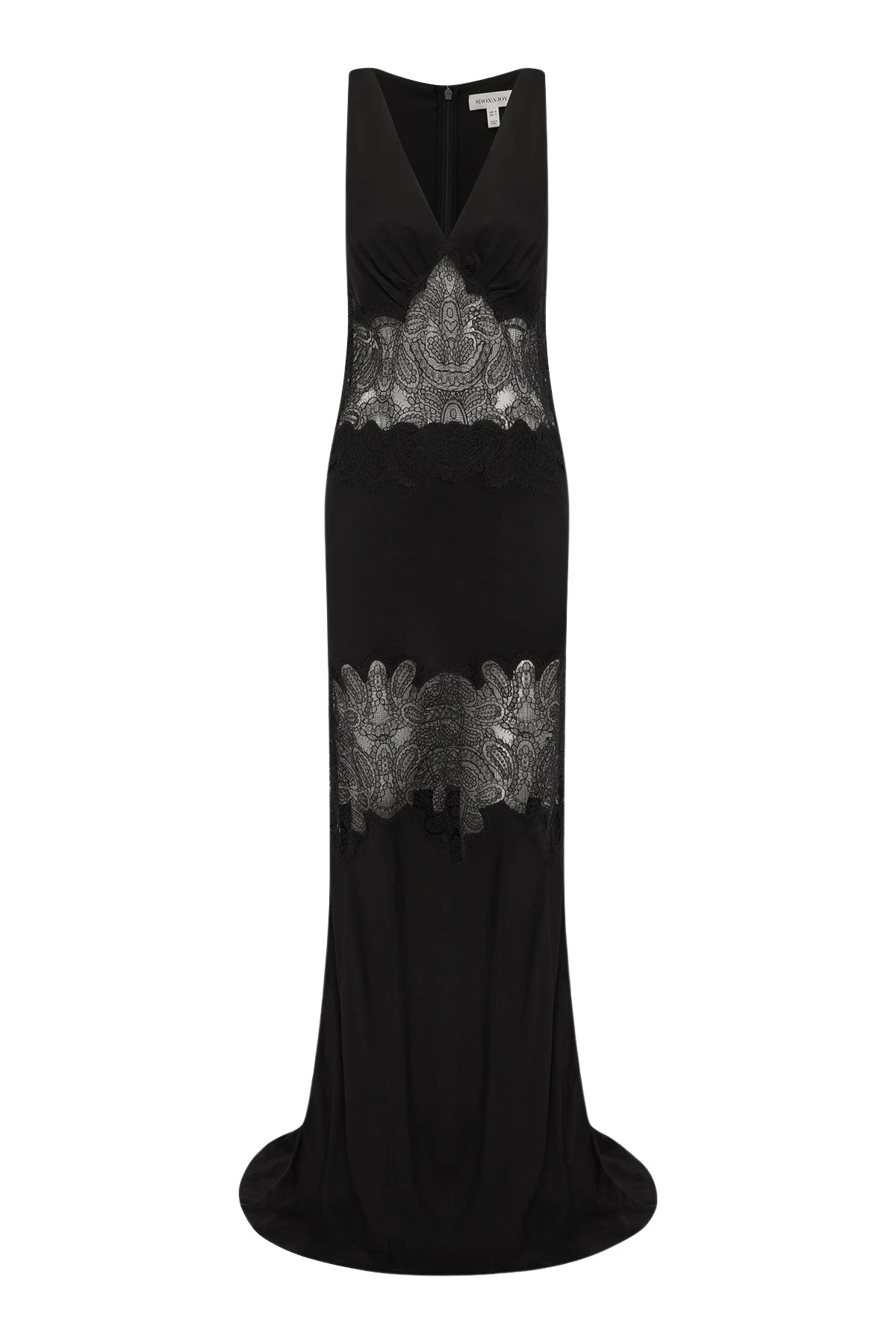 Shona-Joy-Jamila-Plunged-Lace-Panelled-Maxi-Dress-Black-coveti58073_nobg Shona Joy Jamila Plunged Lace Panelled Maxi Dress - Black - Dresses - Australian Luxury Eventwear at Luxury Shoes