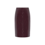 Shona Joy Lilou Patent Midi Skirt - Port Royale - Skirts - Australian Luxury Eventwear at Luxury Shoes 
