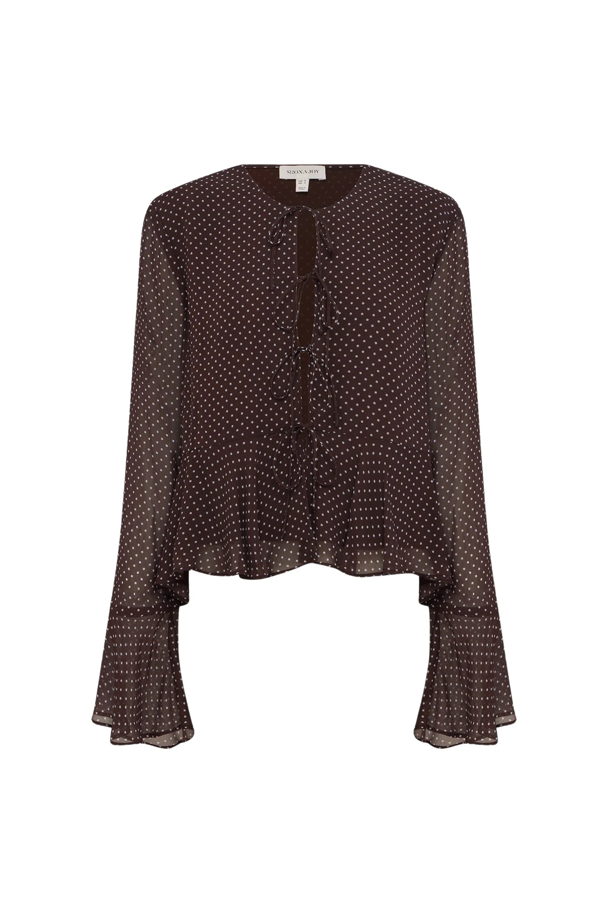 Shona-Joy-Maddox-Long-Sleeve-Ruffle-Top-coveti62851_nobg Shona Joy Maddox Long Sleeve Ruffle Top - Tops - Australian Luxury Eventwear at Luxury Shoes