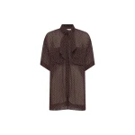 Shona Joy Maddox Short Sleeve Neck Tie Shirt - Tops - Australian Luxury Eventwear at Luxury Shoes 