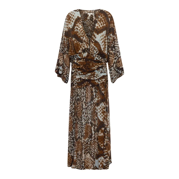 Shona Joy Maia Long Sleeve Plunged Maxi Dress - Dresses - Australian Luxury Eventwear at Luxury Shoes 