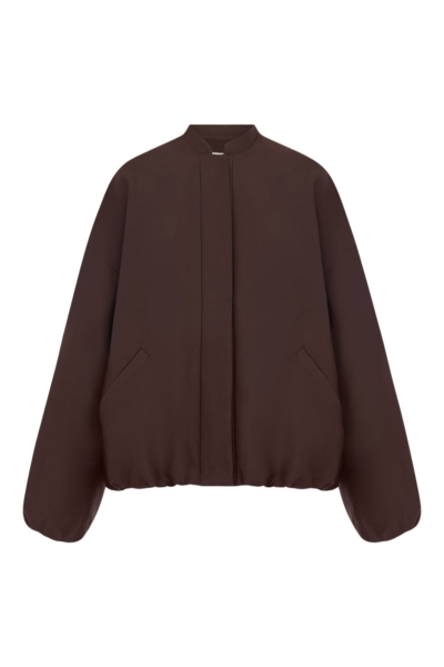 Shona Joy Otis Bomber Jacket - Ristretto - Jackets - Australian Luxury Eventwear at Luxury Shoes 