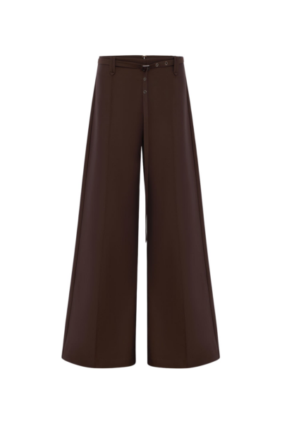 Shona Joy Otis Wide Leg Belted Pant - Ristretto - Pants - Australian Luxury Eventwear at Luxury Shoes 