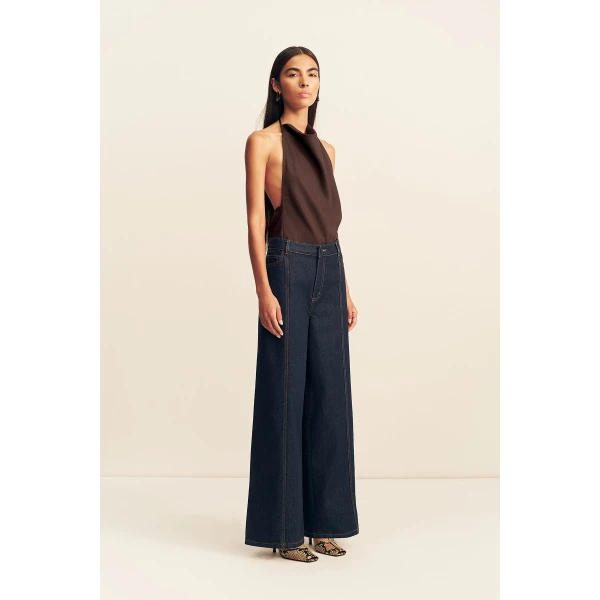 Shona Joy Rita Wide Leg Jean - Pants - Australian Luxury Eventwear at Luxury Shoes 