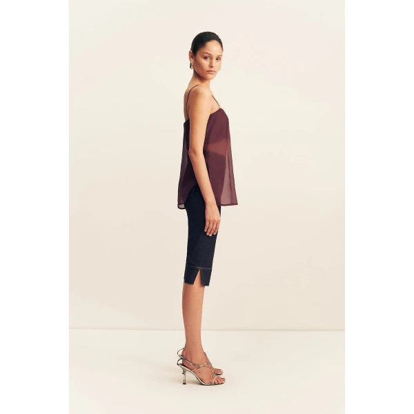 Shona Joy Rue Stretch Capri Jean - Pants - Australian Luxury Eventwear at Luxury Shoes 